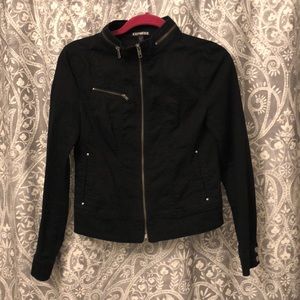 Express Moto Black Jacket
